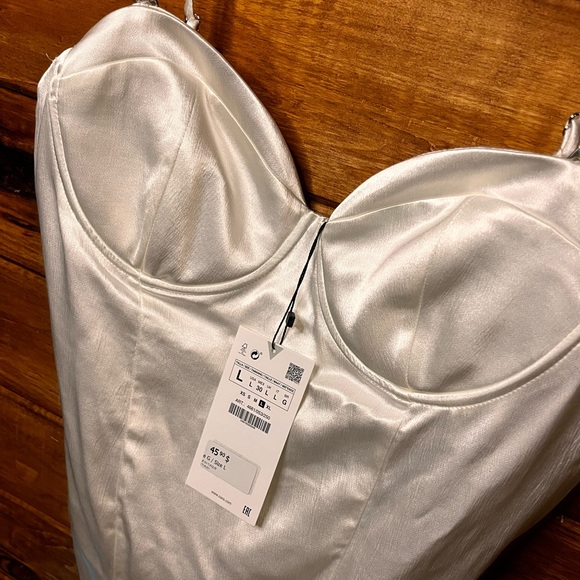 Corset satin bodysuit Zara - Picture 3 of 5
